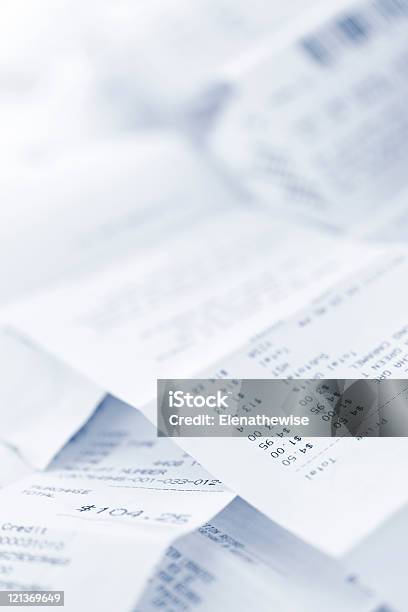 Blur Picture Of Some Sales Receipts Stock Photo - Download Image Now - Balance, Business, Close-up