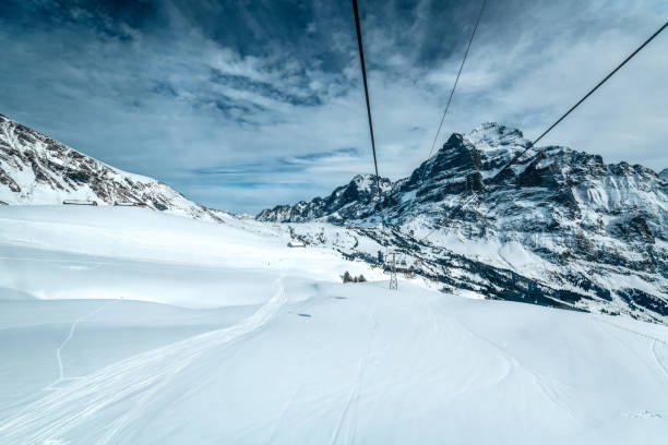 istock Ski Slopes At Grindelwald First On Bernese Alps In Switzerland 1213697015