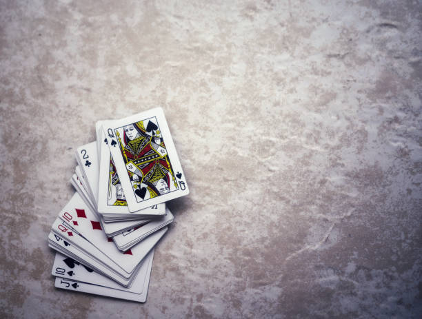 istock A deck of playing cards on a background with copy space 1213698758