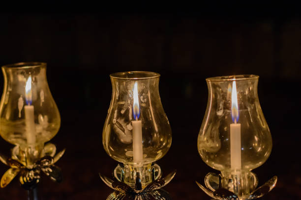 istock Glass Candle Holders, for Circling in Buddhism 1213702826