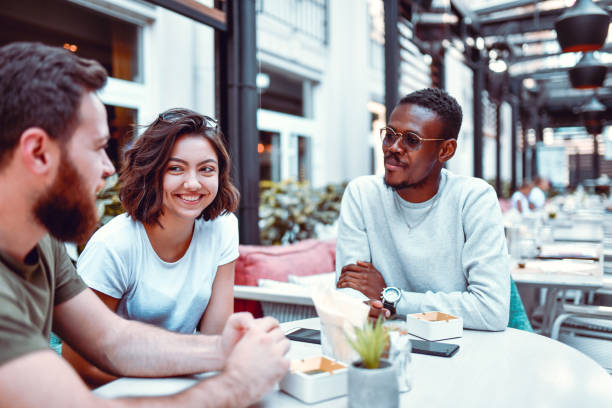 istock Multi Ethnical Coffee Time For Friends Of Different Races 1213703131