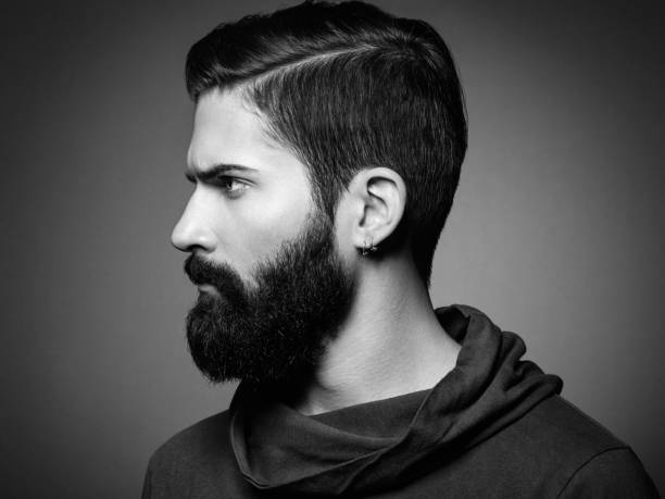 istock Portrait of handsome man with beard and mustache 1213704668
