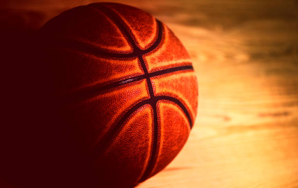 istock basketball ball on wooden background. 1213705847