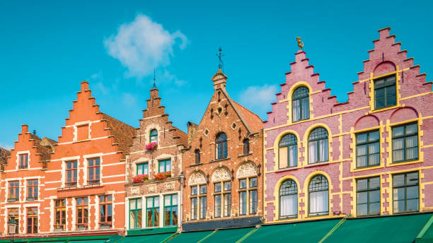 istock Brugge Belgium colorful architecture houses 1213707968