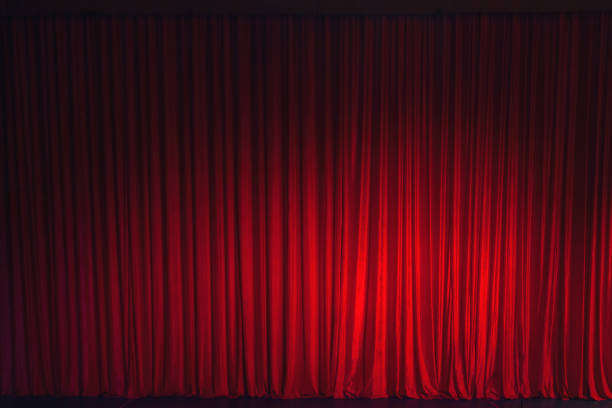 istock Red Theatre Stage Curtain Background 1213721159