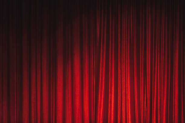 istock Red Theatre Stage Curtain Background 1213721708