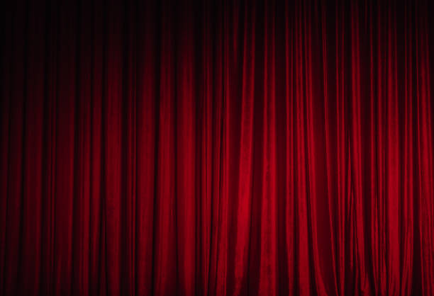 istock Red Theatre Stage Curtain Background 1213722337