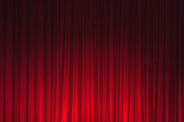 istock Red Theatre Stage Curtain Background 1213722392
