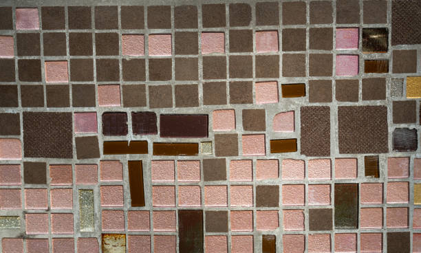 istock Colorful mosaic on the wall, abstract glass background. 1213722576