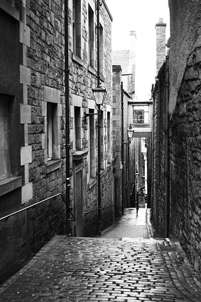 istock Old Street Black and White 121372473