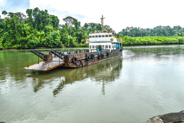 istock Ferry for traveling in between Havelock and Baratang 1213727460
