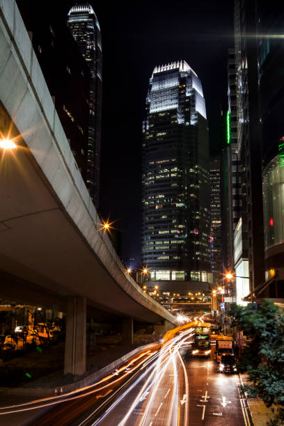 istock Hong Kong Financial centre by night 1213728167