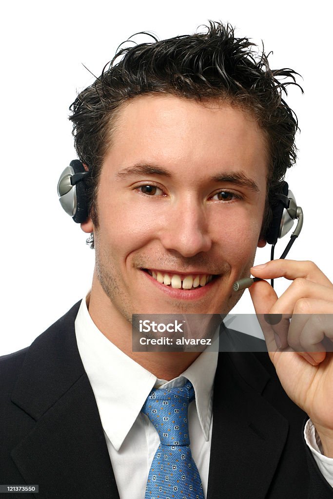 "Operador de telefone" - Foto de stock de Adulto royalty-free