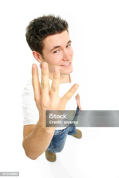 Vier Fingers Stockfoto und mehr Bilder von Bewegung - Bewegung, Charakterkopf, Erwachsene Person