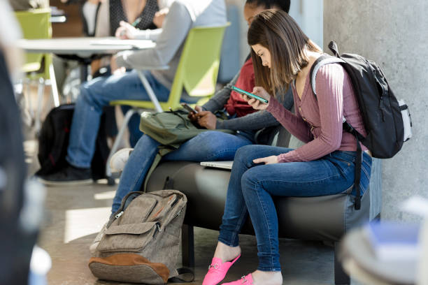 istock Busy university building full of students 1213739112