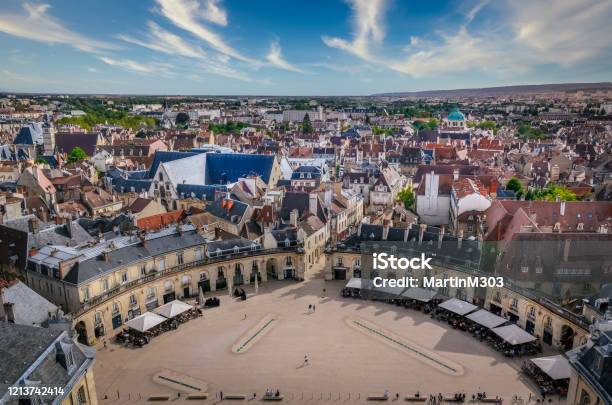 Cityscape View Of Dijon Liberation Plaza Dijon France Stock Photo - Download Image Now