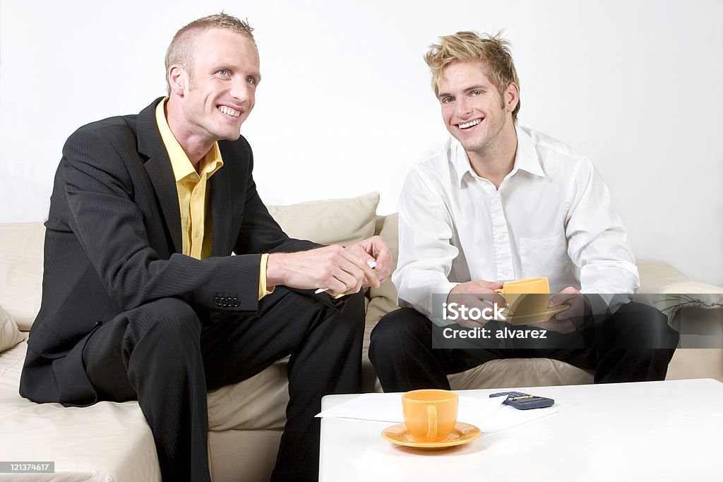 Homens de negócios a discutir - Royalty-free Acordo Foto de stock