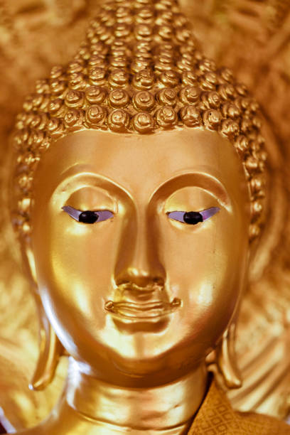 istock Golden buddha statue in Chiang Mai, Thailand 1213748632