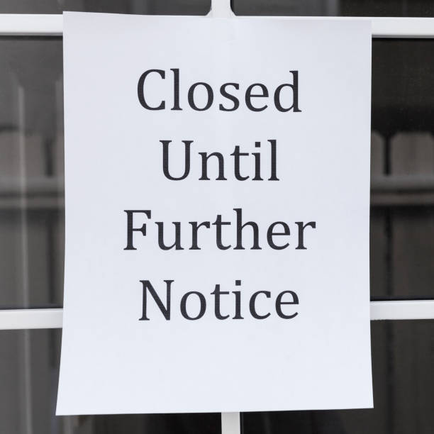 istock Coronavirus Closed Sign on Door 1213749684