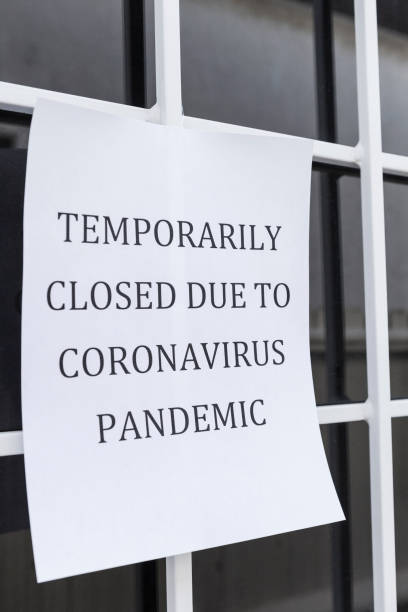 istock Coronavirus Closed Sign on Door 1213749718
