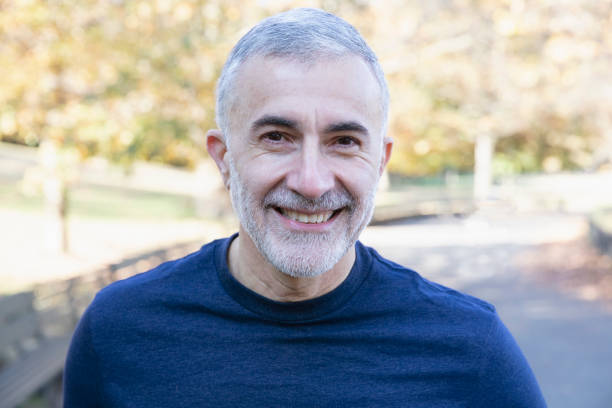 istock Portrait of man smiling looking at camera 1213750515