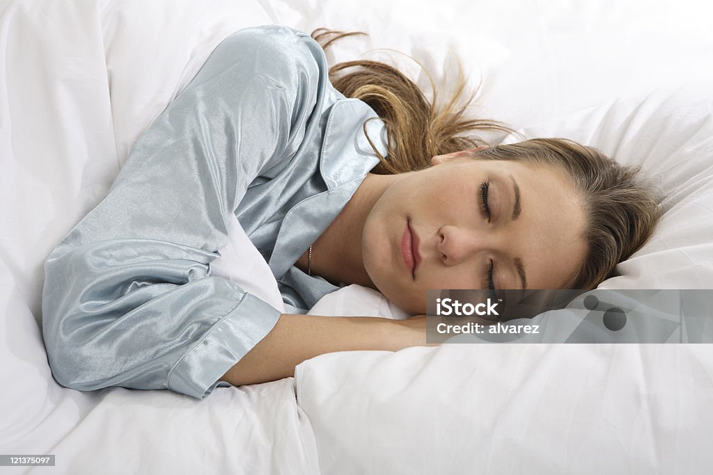 Menina dormindo - Foto de stock de Aconchegante royalty-free