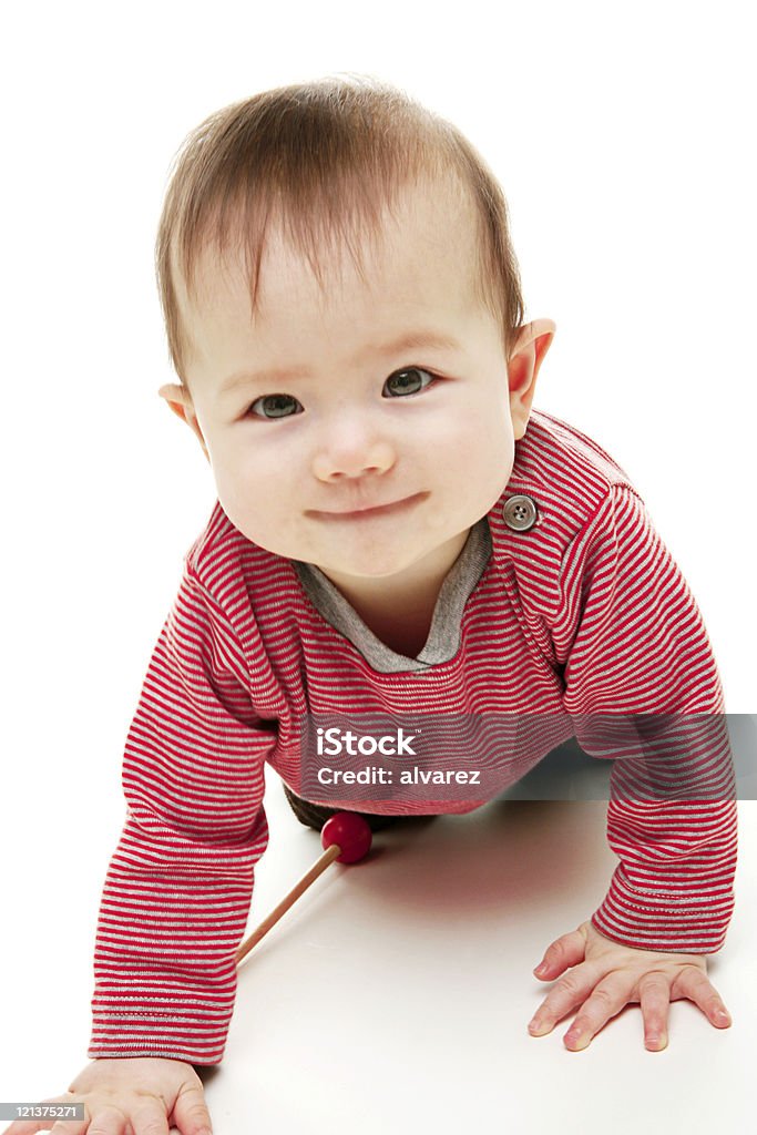 Забавный little baby - Стоковые фото 6-11 месяцев роялти-фри