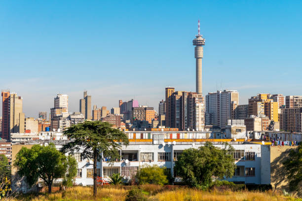南アフリカ、ヨハネスブルグのダウンタウン - ヨハネスブルグ ストックフォトと画像