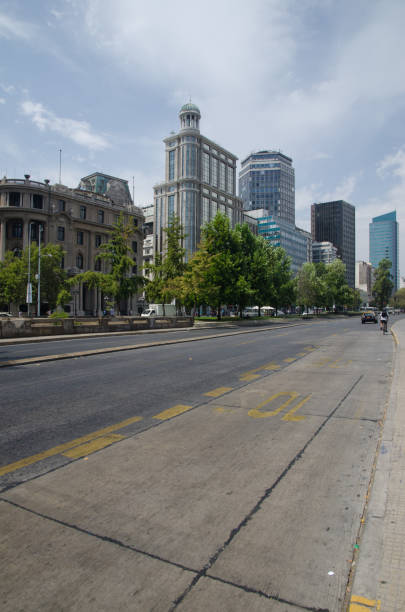 istock Liberator Bernardo O'Higgins Avenue in Santiago, Chile. 1213754716