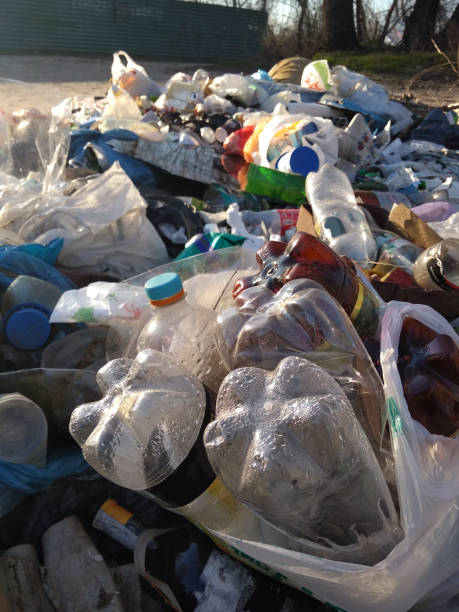 istock unsorted garbage dump. Heap of dirty waste 1213755764