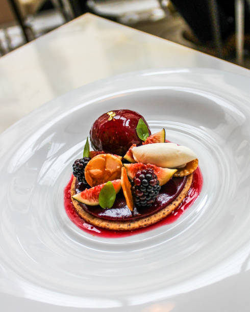 istock French dessert with fig in a luxury restaurant in paris 1213759440