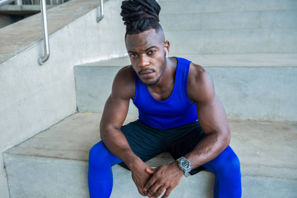 istock Young male athlete rest after exercise 1213764658