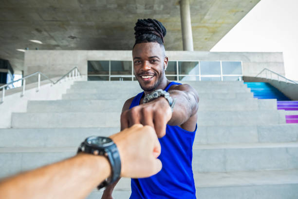 istock Athlete smiling positively after a good training 1213764751