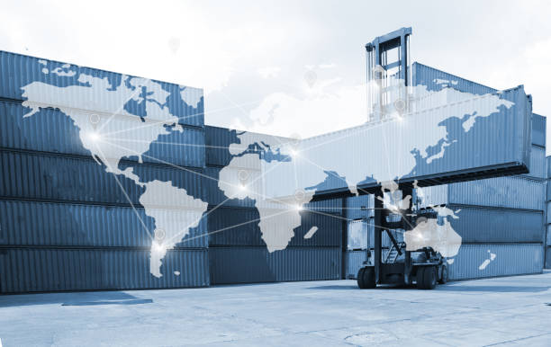 istock logistics  background or transportation Industry or shipping business, Container Cargo  shipment , truck delivery, airplane , import export Concept 1213766370