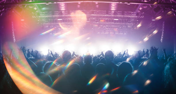 istock Concert crowd at a music festival 1213766429