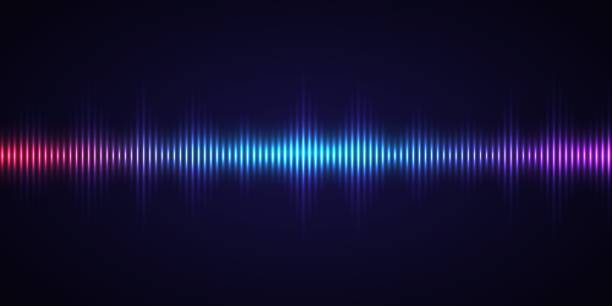 harmonische spektrum schallwellen - wave music sound backgrounds stock-grafiken, -clipart, -cartoons und -symbole