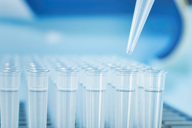 istock Packaging box micropipettetip and micropipette 1213780340