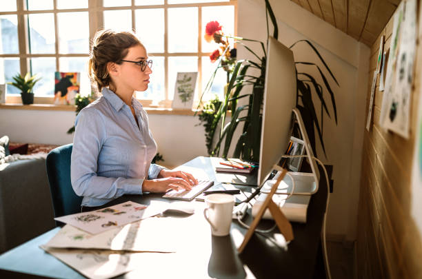 istock Businesswoman Getting Her Work Done 1213786391
