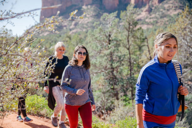 istock Best friends hiking. 1213793657