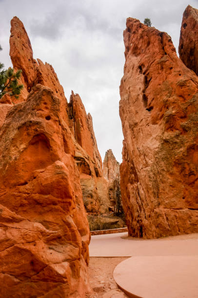 jardín de los dioses en colorado springs colorado - garden of the gods fotografías e imágenes de stock