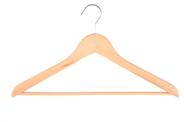istock Wooden coat hanger 121380022