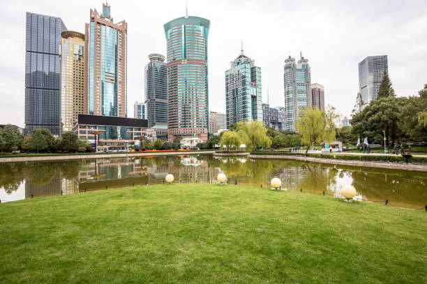 istock Modern urban landscape in Shanghai, China 1213805491