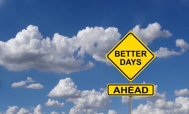 istock Road sign against a cloudy blue sky 1213807733
