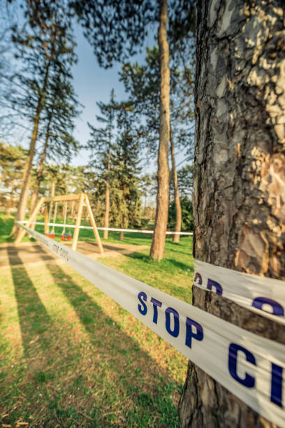 istock children playground closed to COVID-19 1213809428