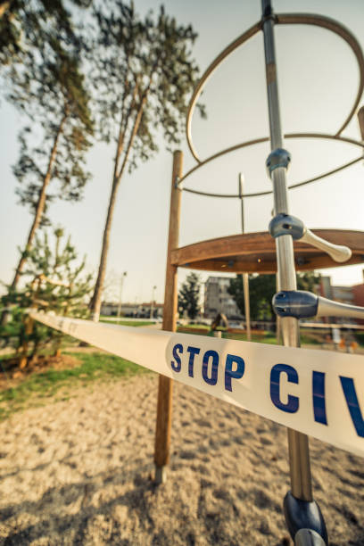 istock children playground closed to COVID-19 1213811628