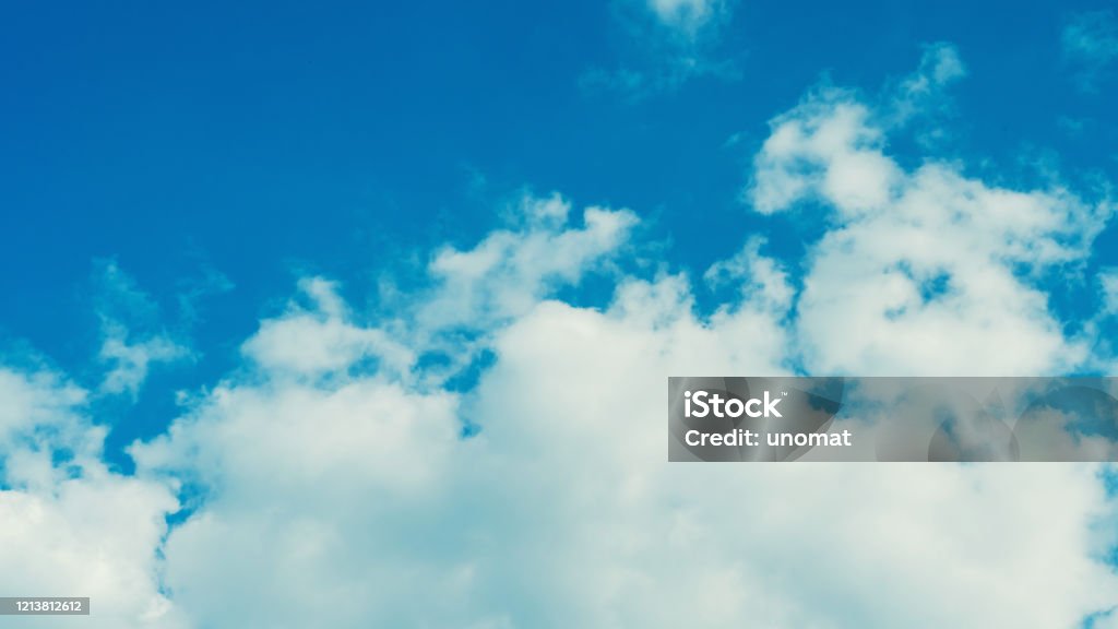 Sky with beautiful clouds weather nature cloud blue Atmosphere Stock Photo