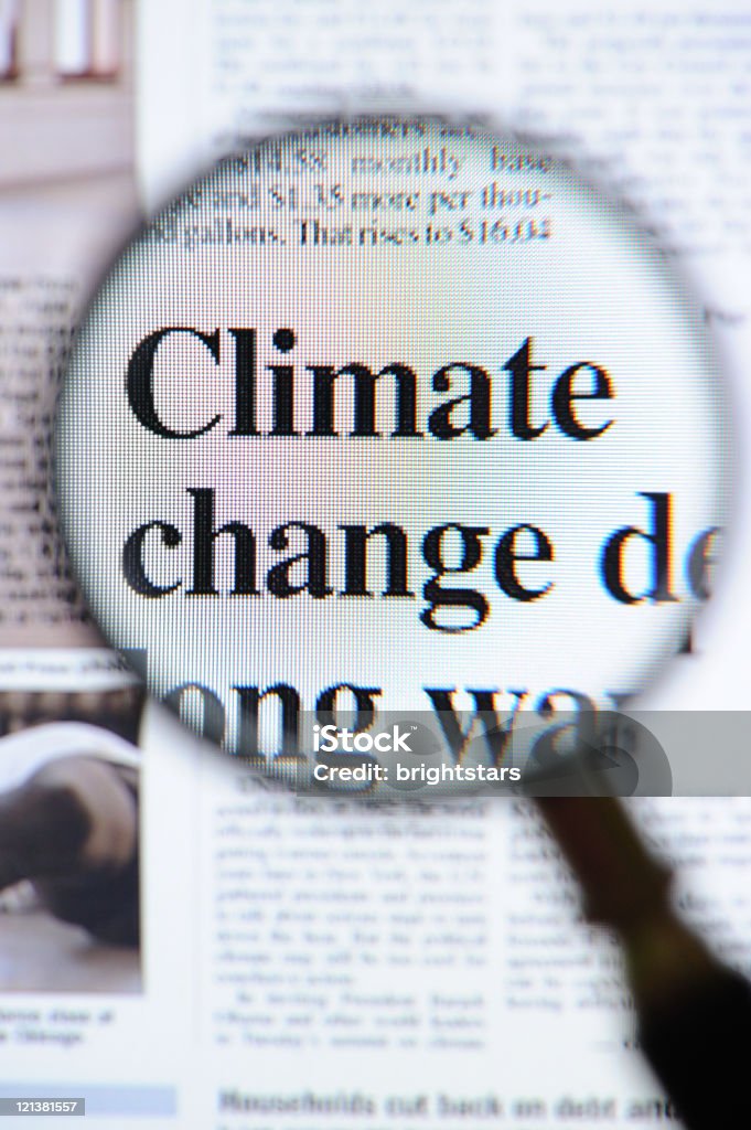 Climate change headlines  Climate Stock Photo