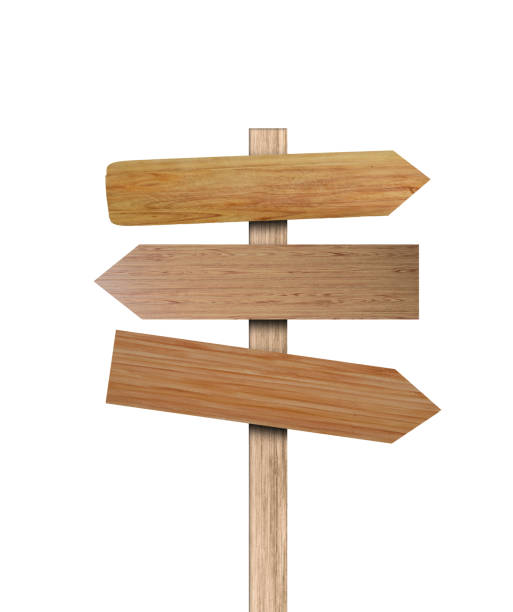 istock Old various wooden sign isolated on white background. Object with clipping path. 1213817099