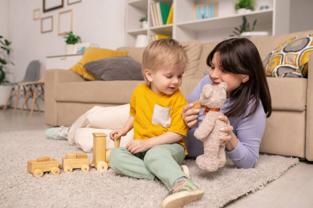 istock Enjoying free time with son 1213821138