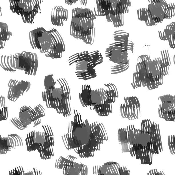 ilustraciones, imágenes clip art, dibujos animados e iconos de stock de patrón de garabato sin costuras abstracto vectorial - illusion leather pattern backgrounds